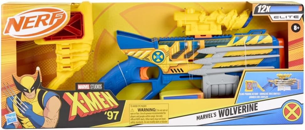 Nerf Marvel Wolverine Blaster and 12 Nerf Elite Darts