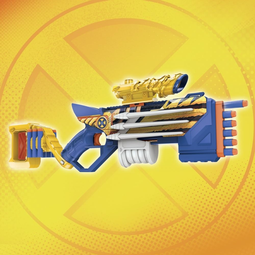 Nerf Marvel Wolverine Blaster and 12 Nerf Elite Darts