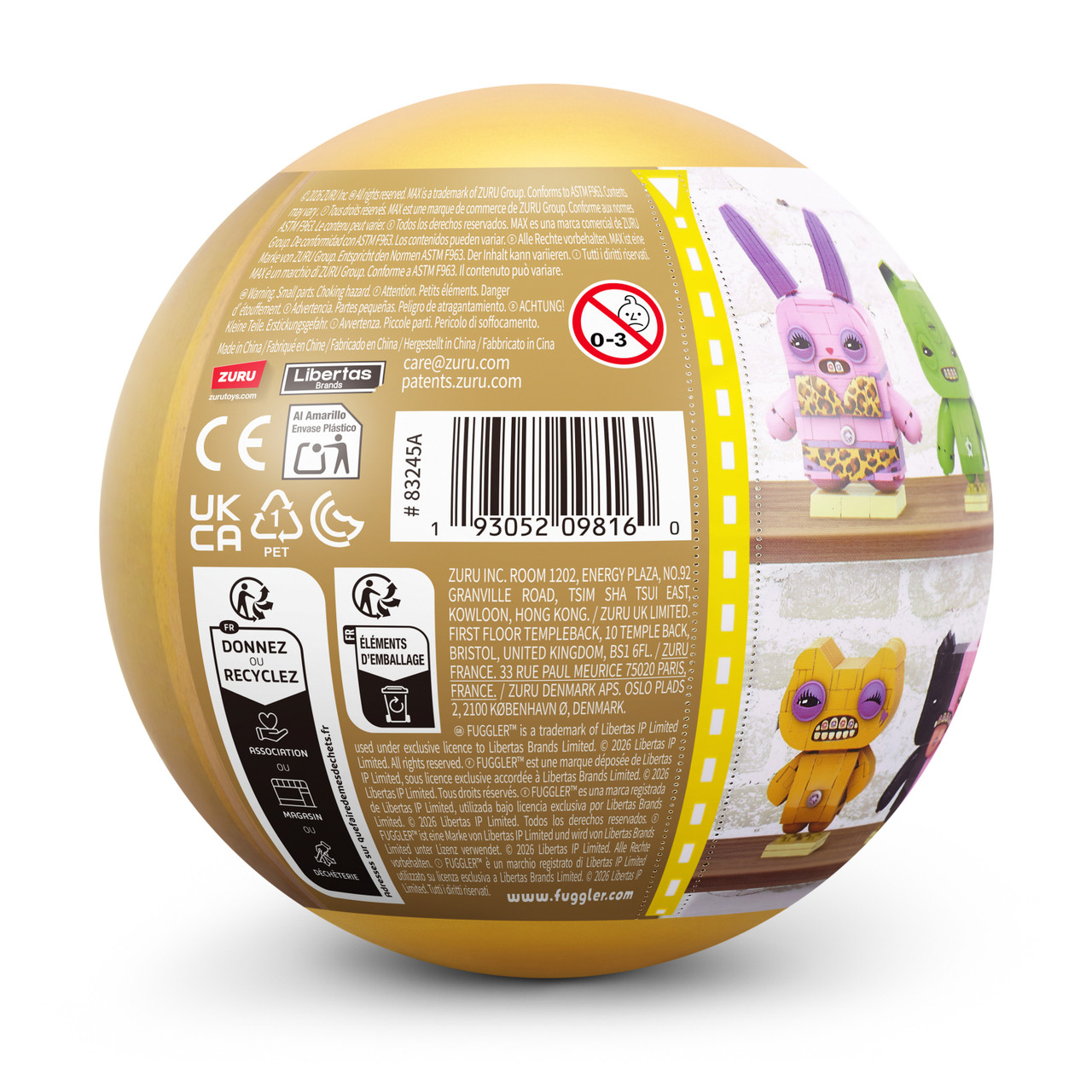 ZURU Max Premium Fuggler Baddies S1 - Rabid Rabbit