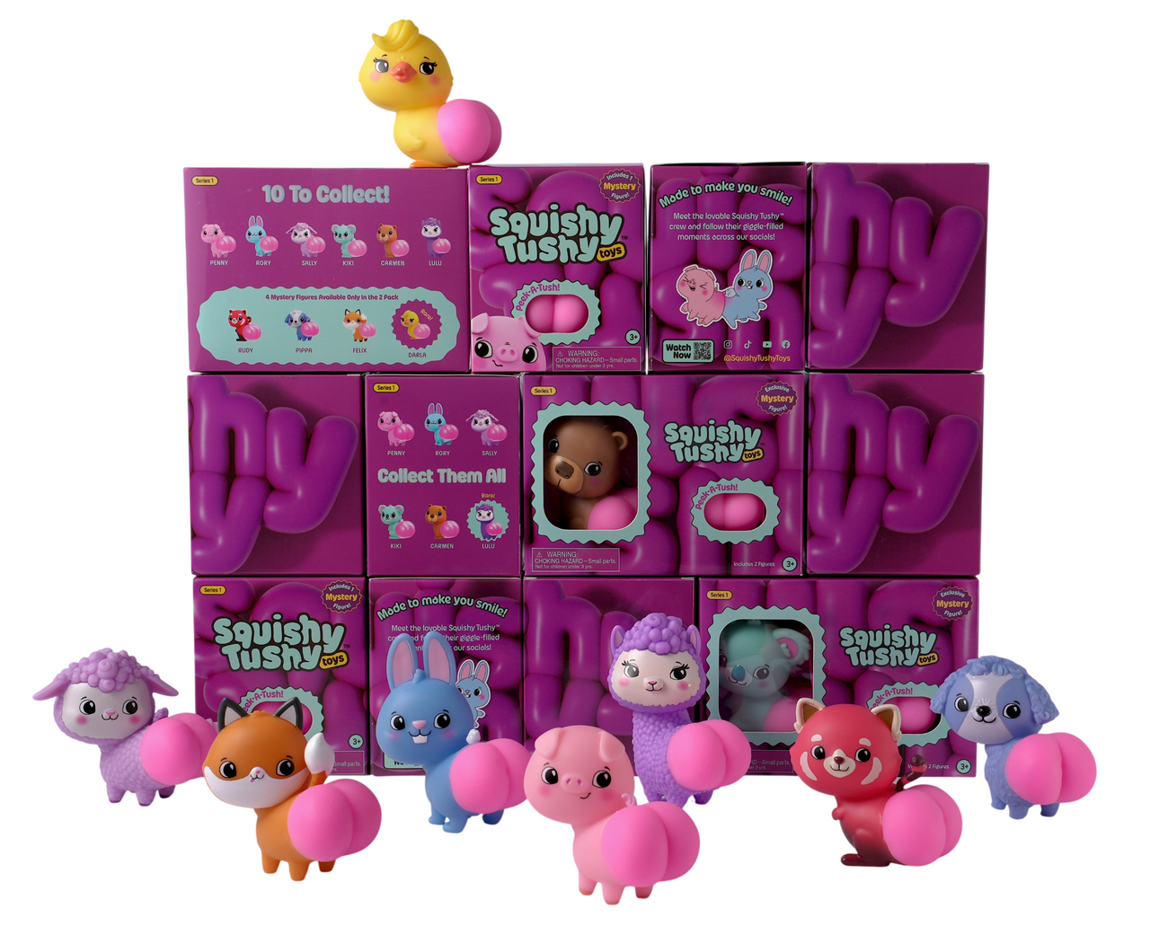 Squishy Tushy 3 inch Double Blind Box