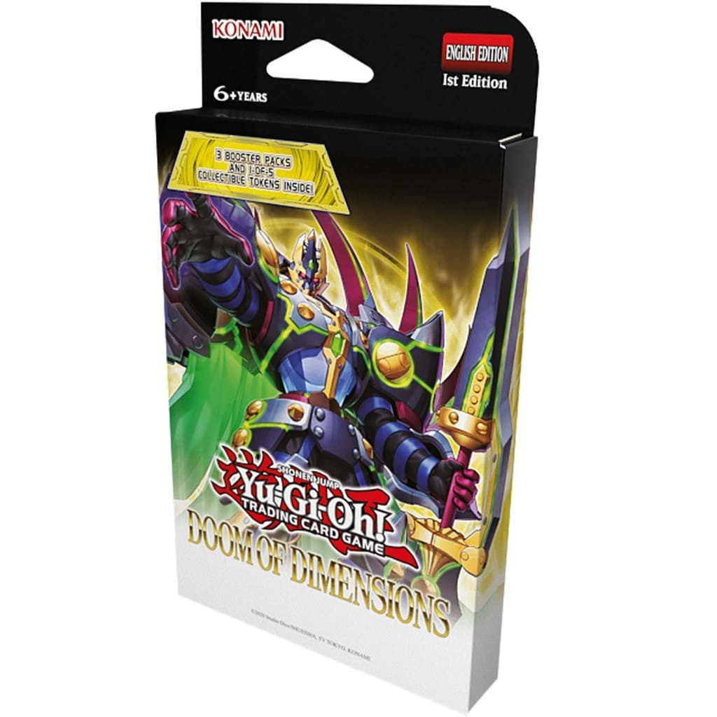 YuGiOh Doom of Dimensions 3-Boosters Tuck Box
