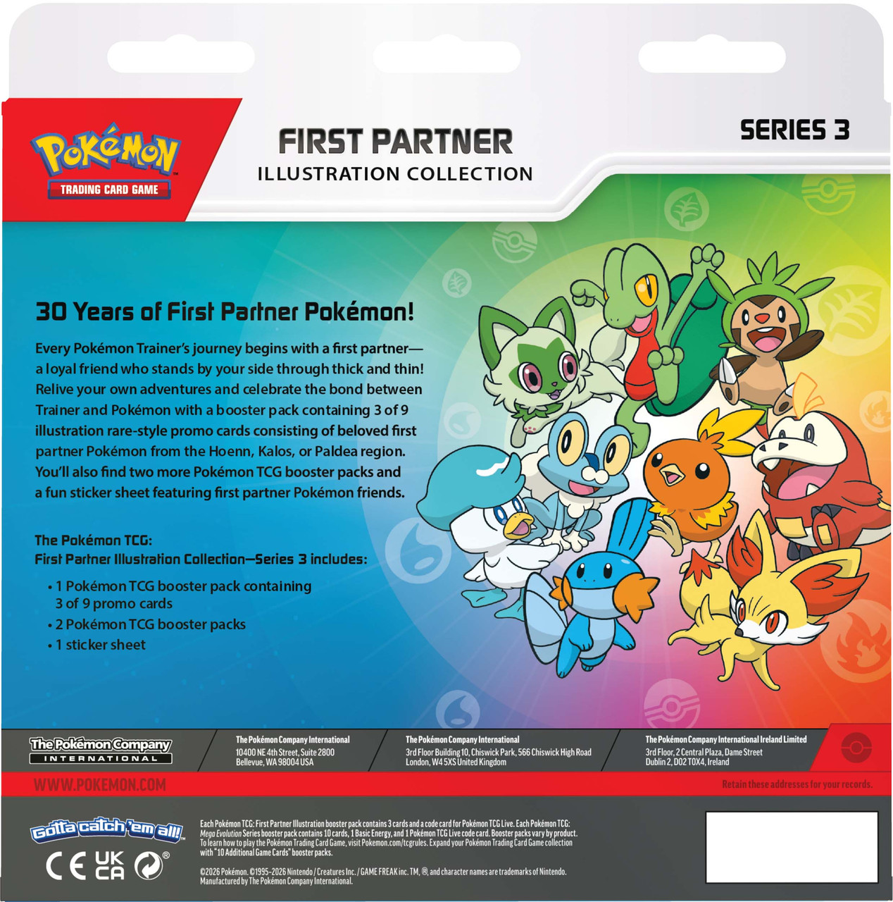 Pokemon TCG First Partner Illustration Collection - Series 3