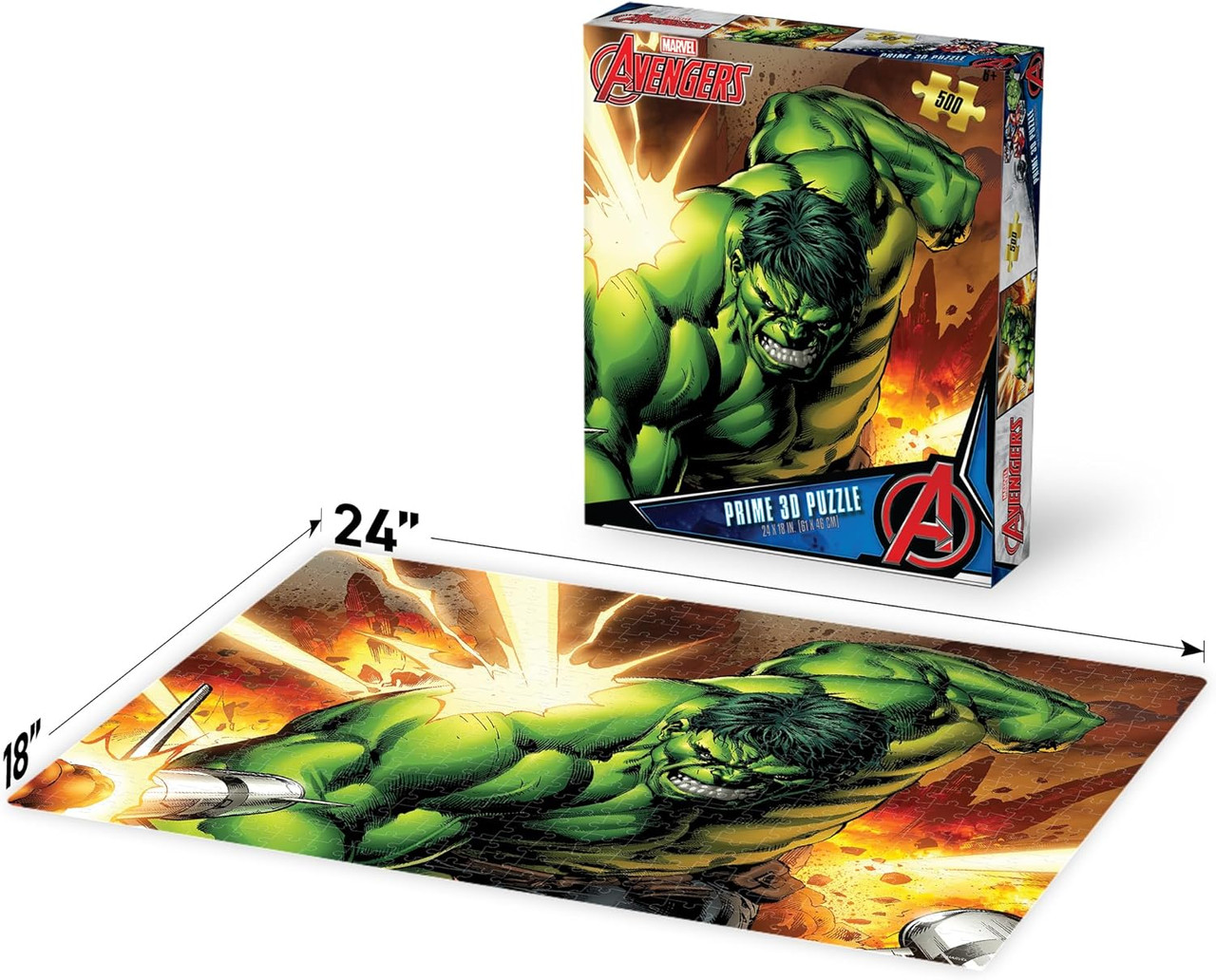 Marvel  Avengers - The Hulk 3D Jigsaw Puzzle 500pcs