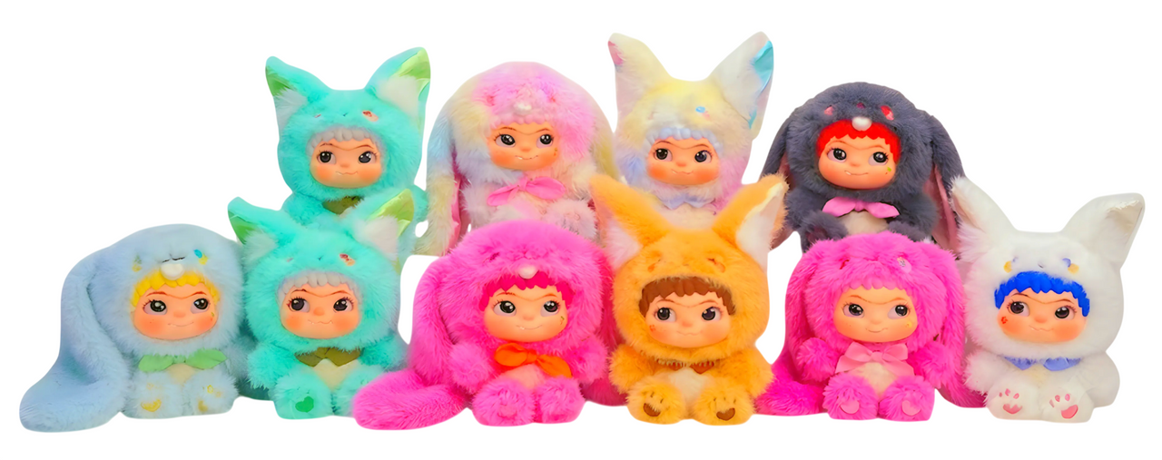 Wakuku Bunny & Fox Mischief Diary Series Figures 