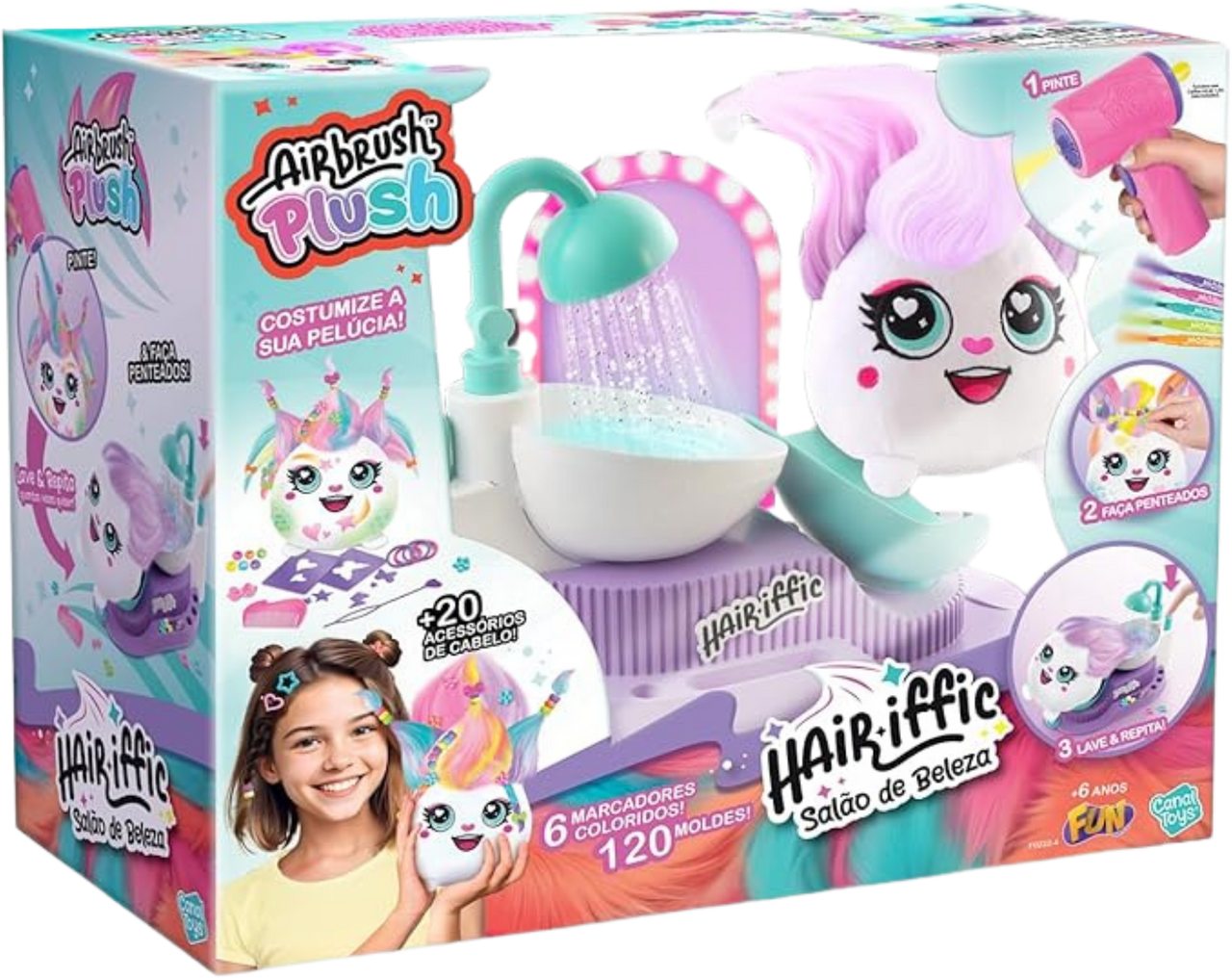 Airbrush Plush Hair-iffic Hair Style Salon 