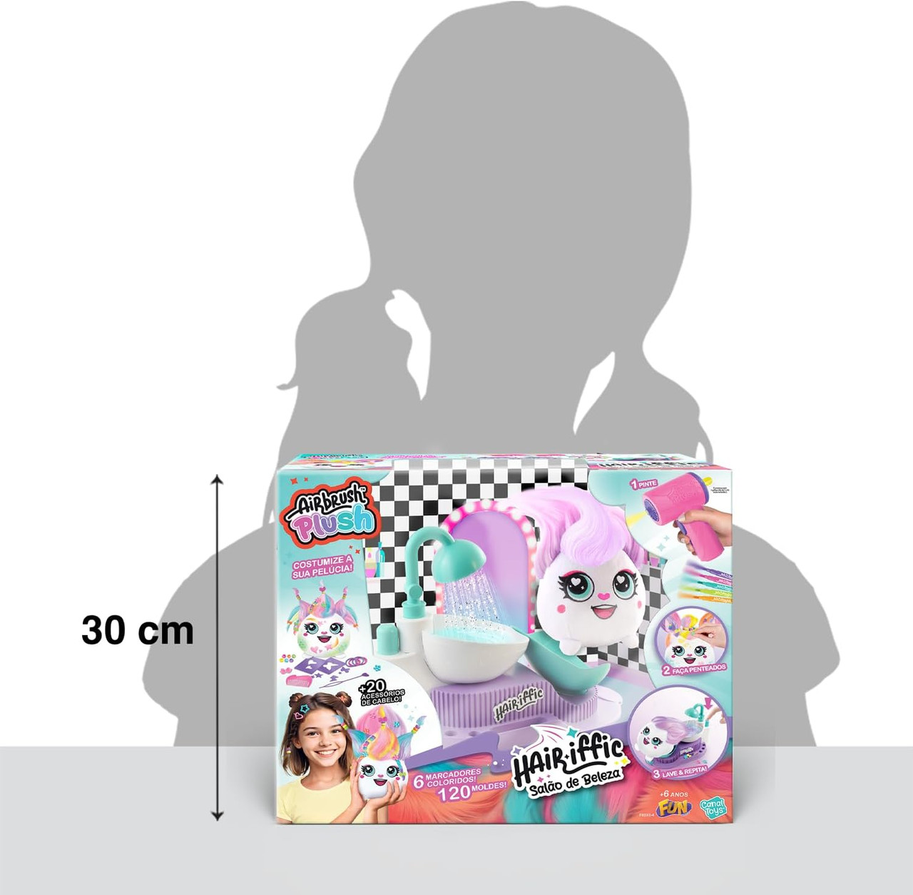 Airbrush Plush Hair-iffic Hair Style Salon 