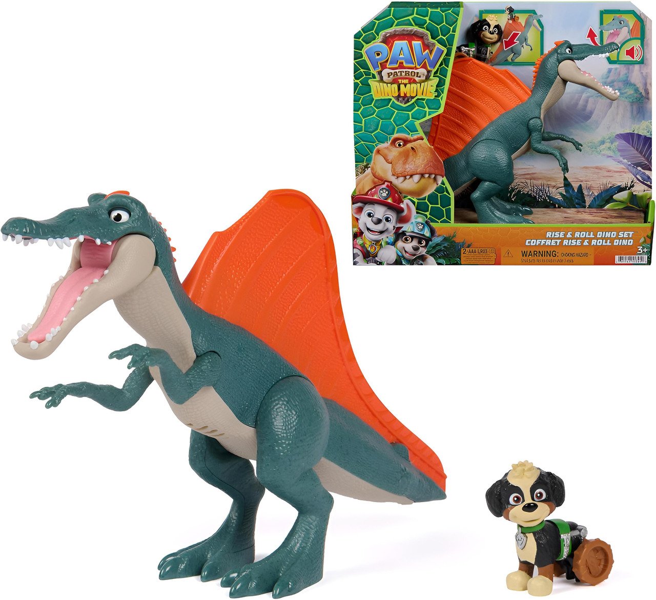 Paw Patrol The Dino Movie - Rise and Roll Dino Set