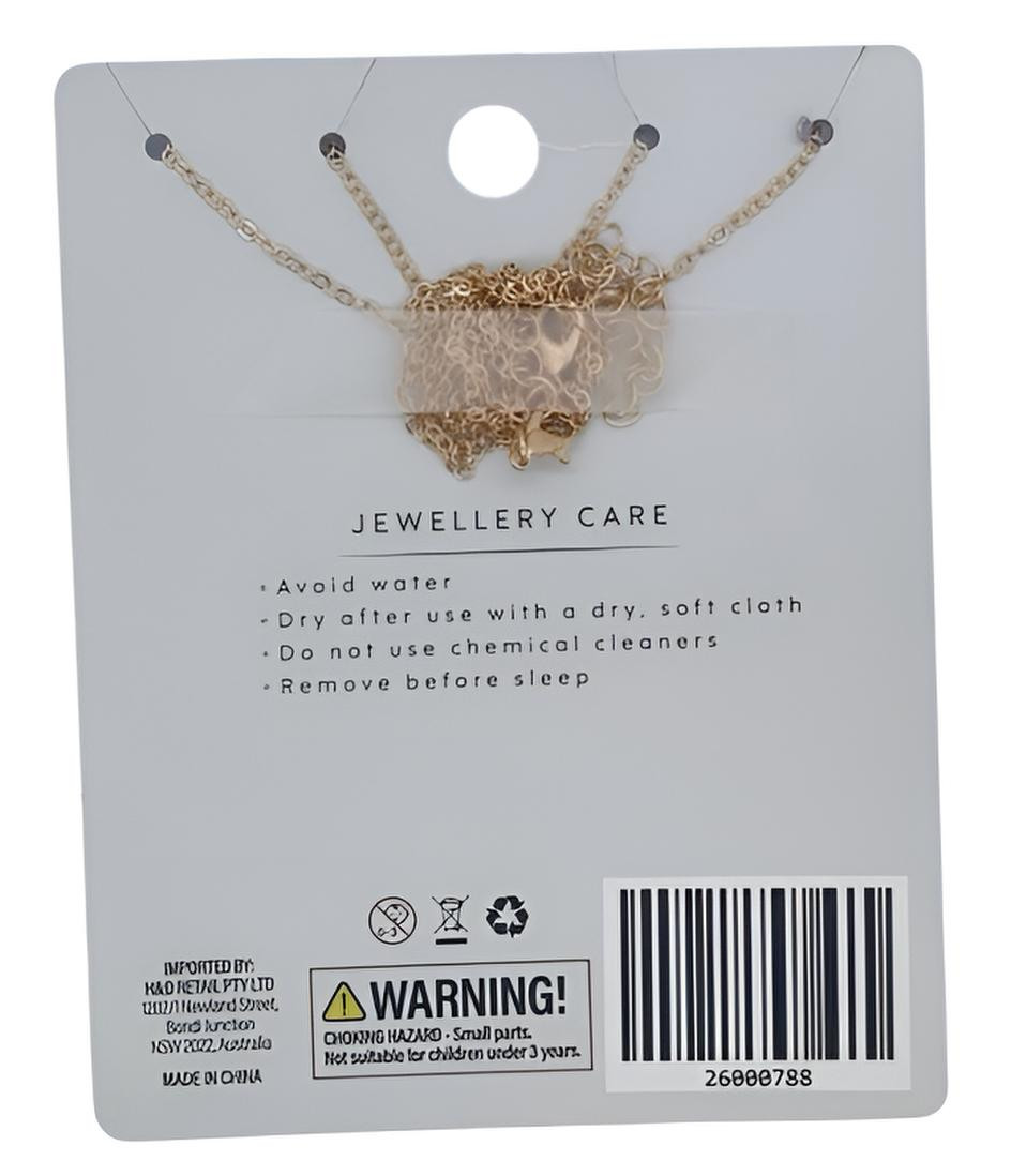 Lola Luxe - BFF Rainbow Heart Necklace 2-Piece