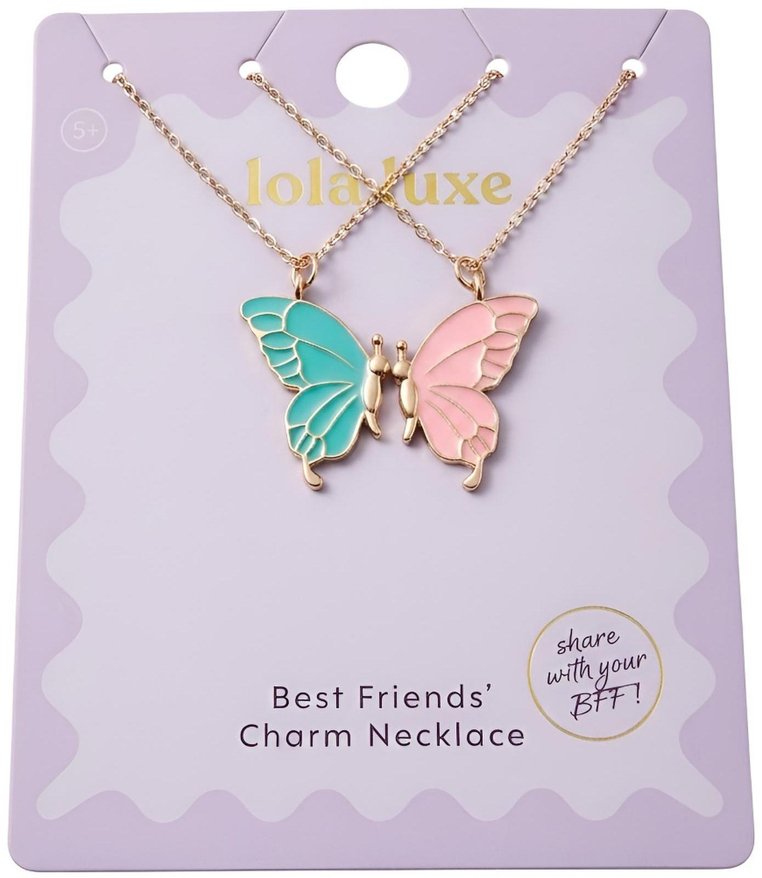 Lola Luxe - BFF Butterfly Necklace 2-Piece
