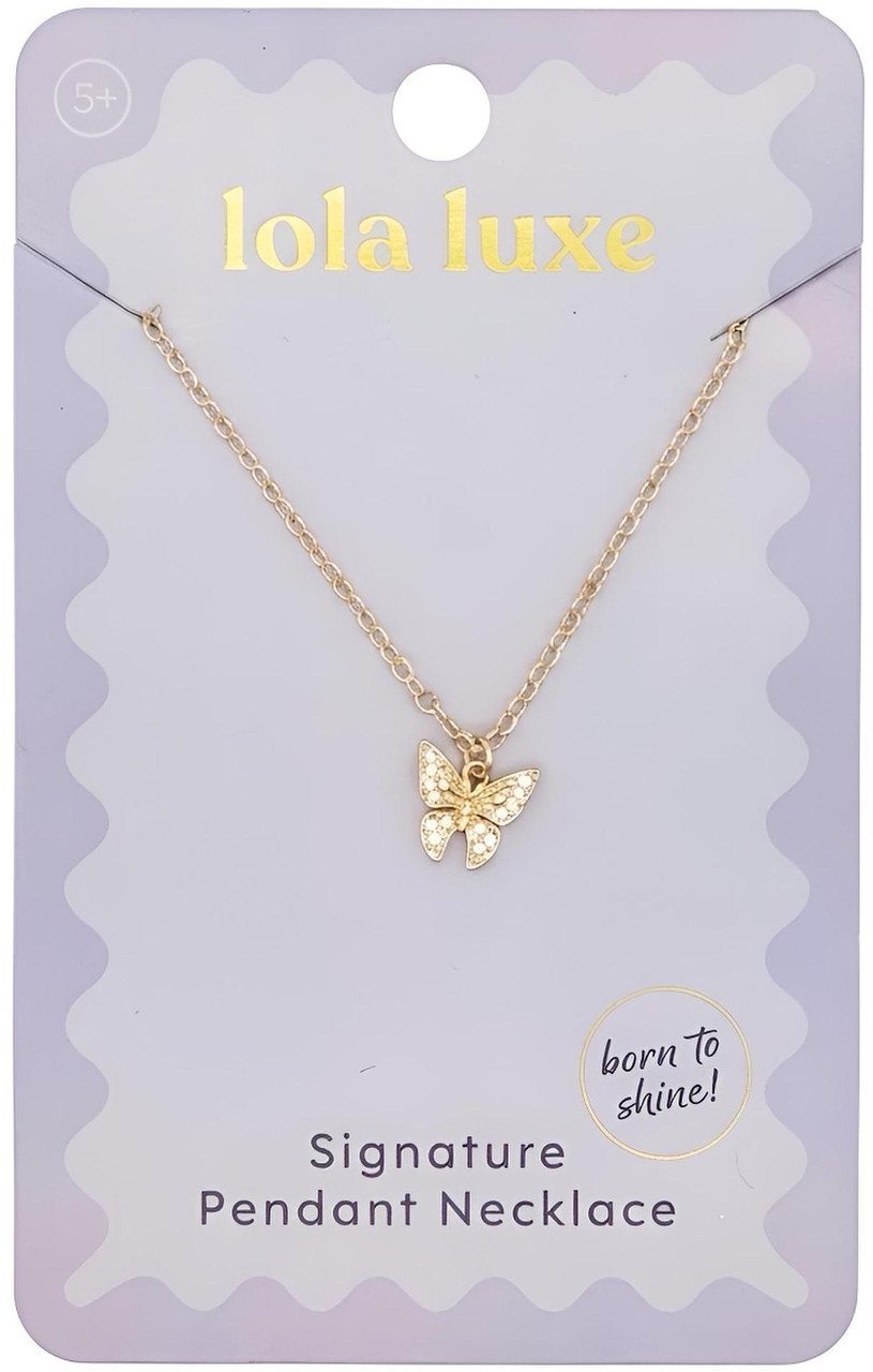 Lola Luxe - Gold Butterfly Necklace