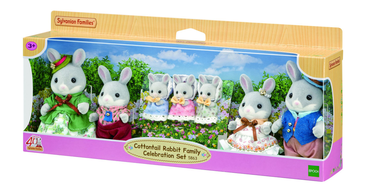 Sylvanian Families - Cottontail Rabbit Family Celebration Set