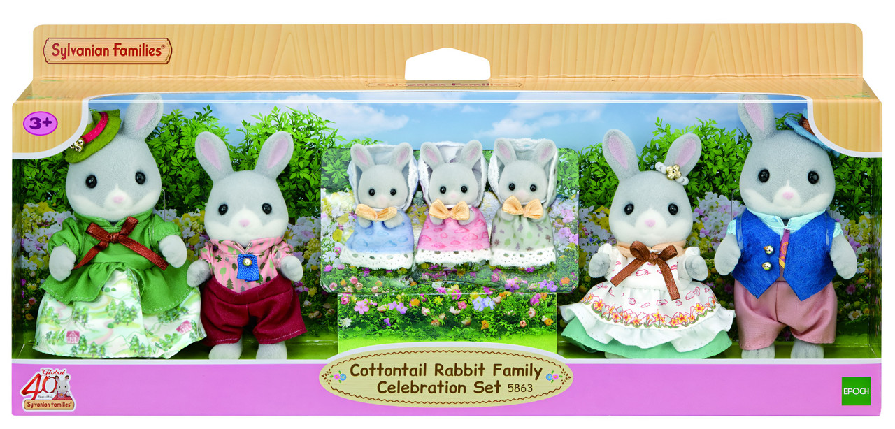 Sylvanian Families - Cottontail Rabbit Family Celebration Set