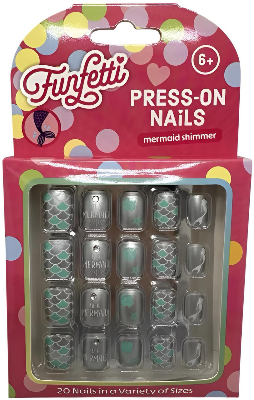 Funfetti Press-On Nails - Mermaid Shimmer