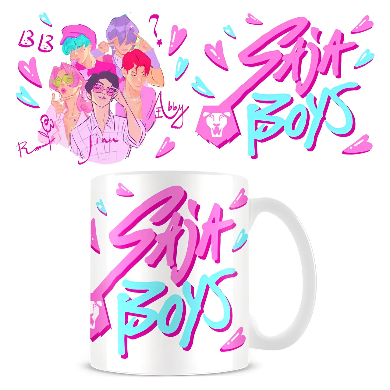 Kpop Demon Hunters - Saja Boys Ceramic Mug 325ml