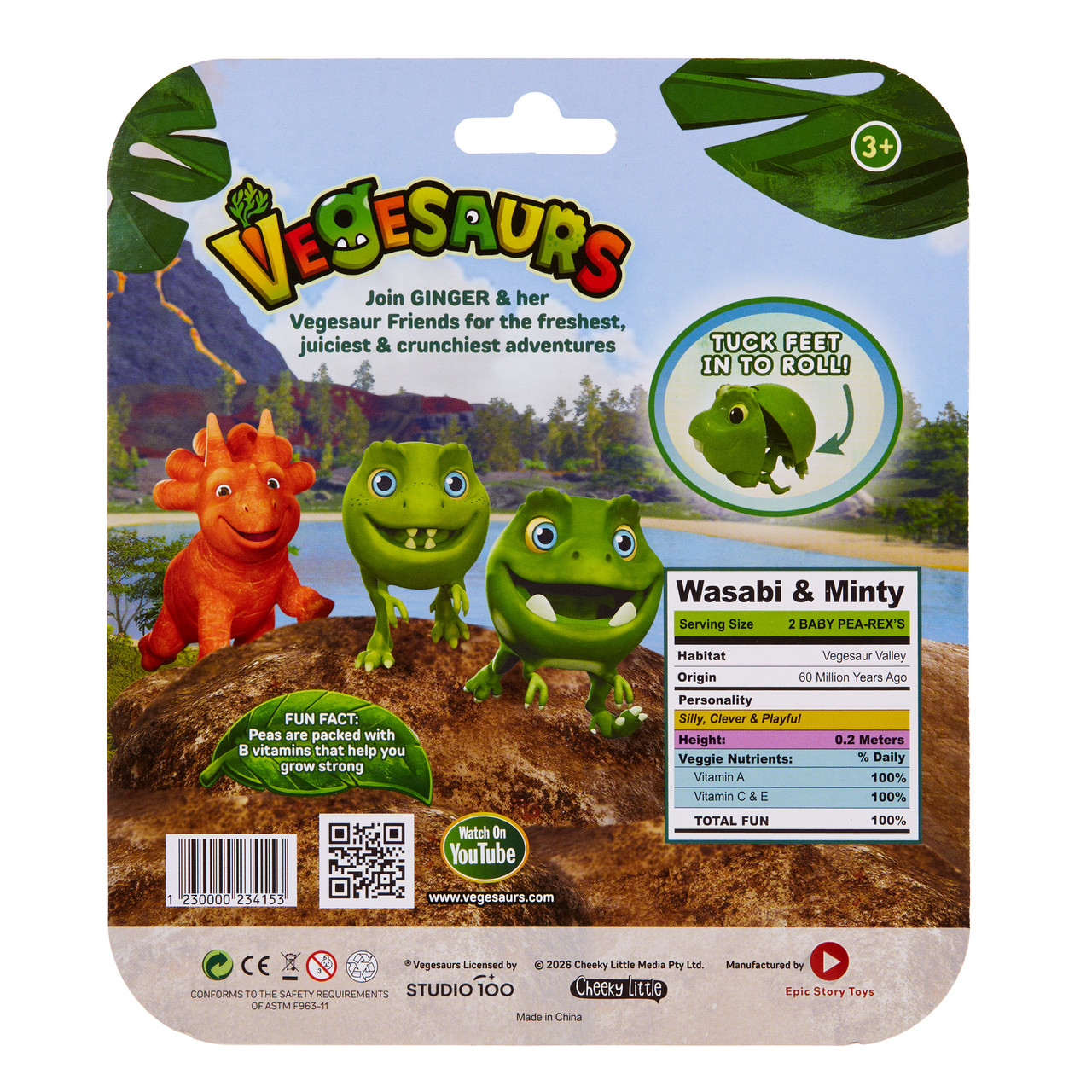 Vegesaurs 3 inch Figures - Single Packs 