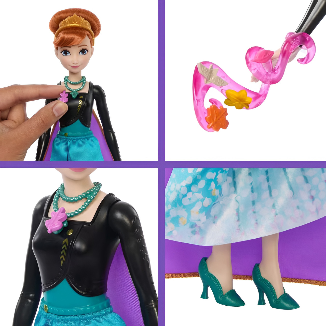 Disney Frozen Jewel Reveal Anna Fashion Doll