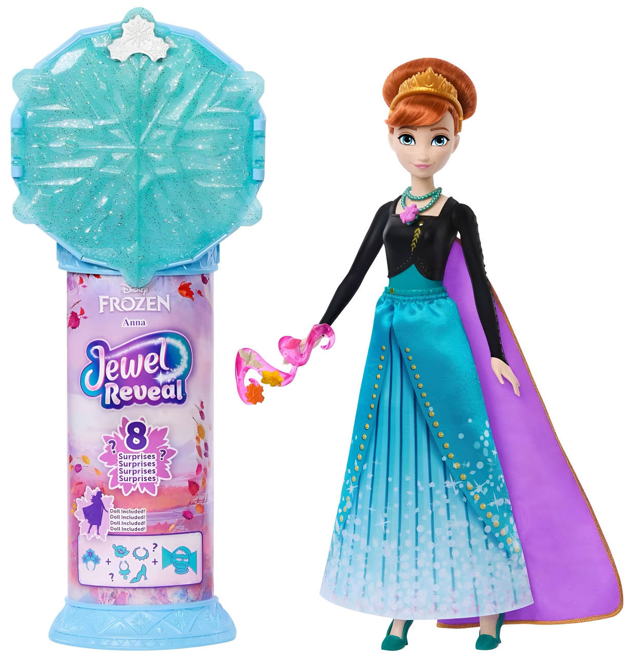 Disney Frozen Jewel Reveal Anna Fashion Doll