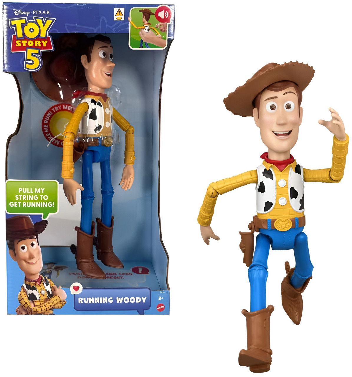 Disney Pixar Toy Story 5 Running Woody 12 Inch Action Figure