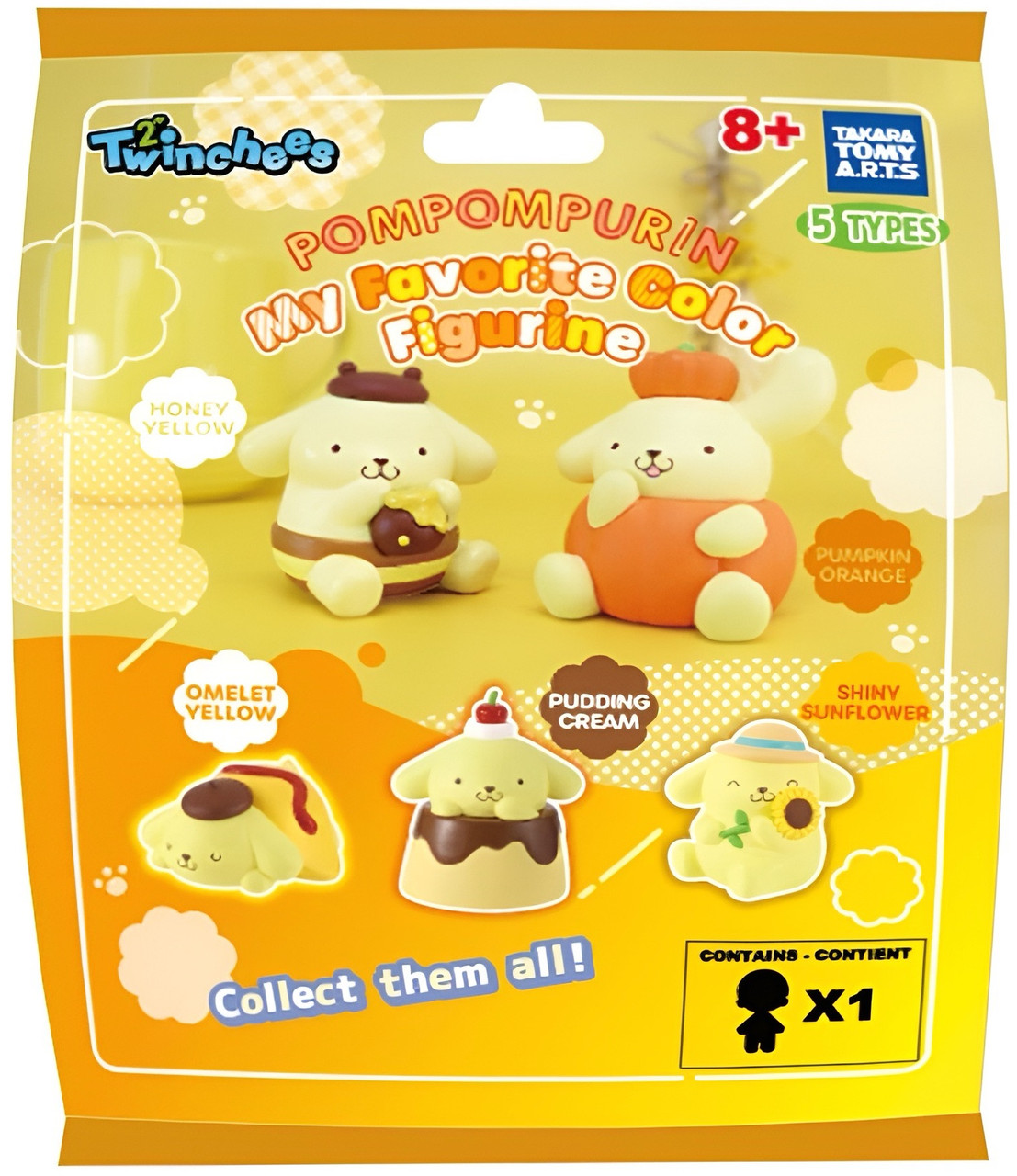 Sanrio Twinchees Pompompurin My Fav Color Blind Pack