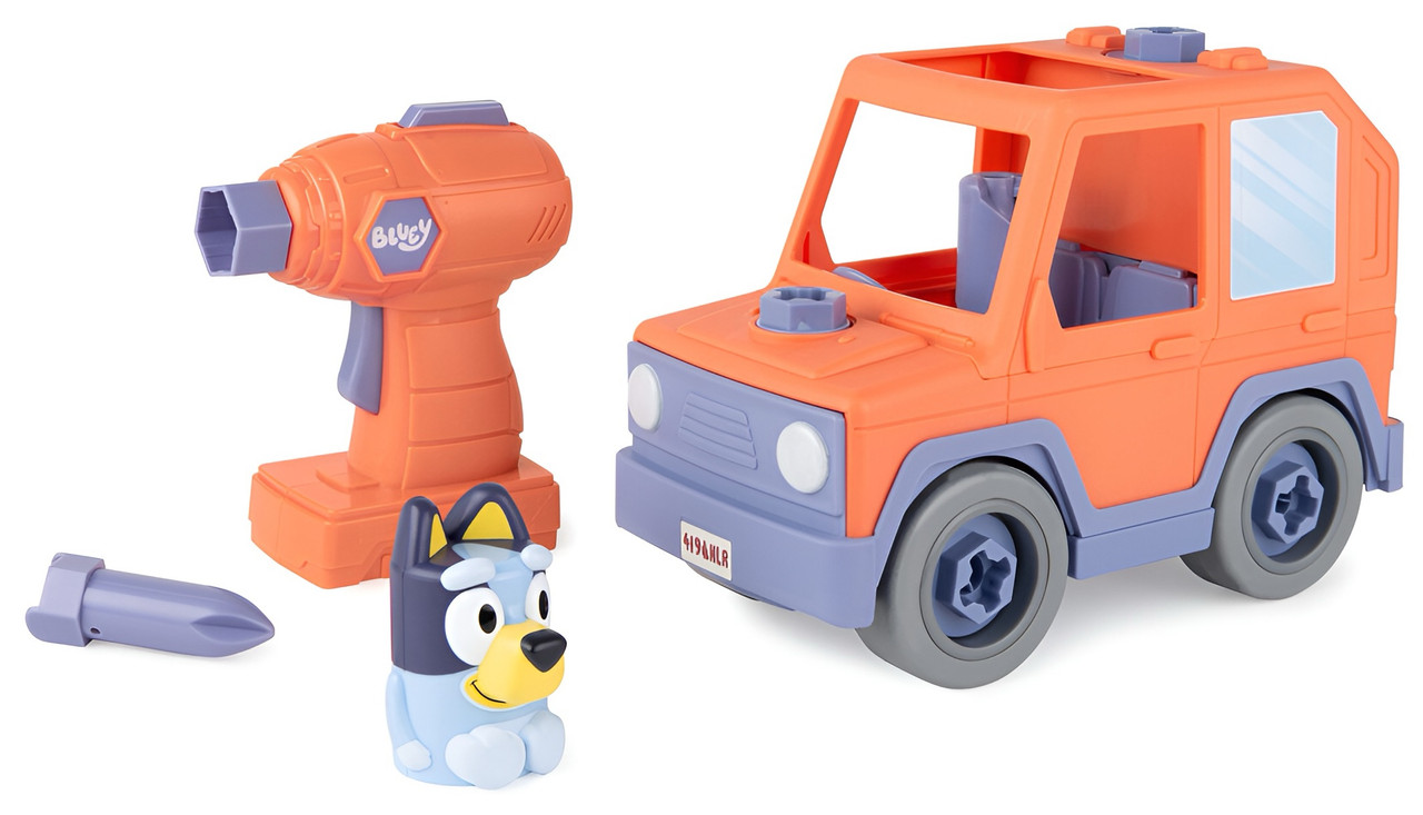 Bluey Build-A-Buddy Motorized Car with Drill