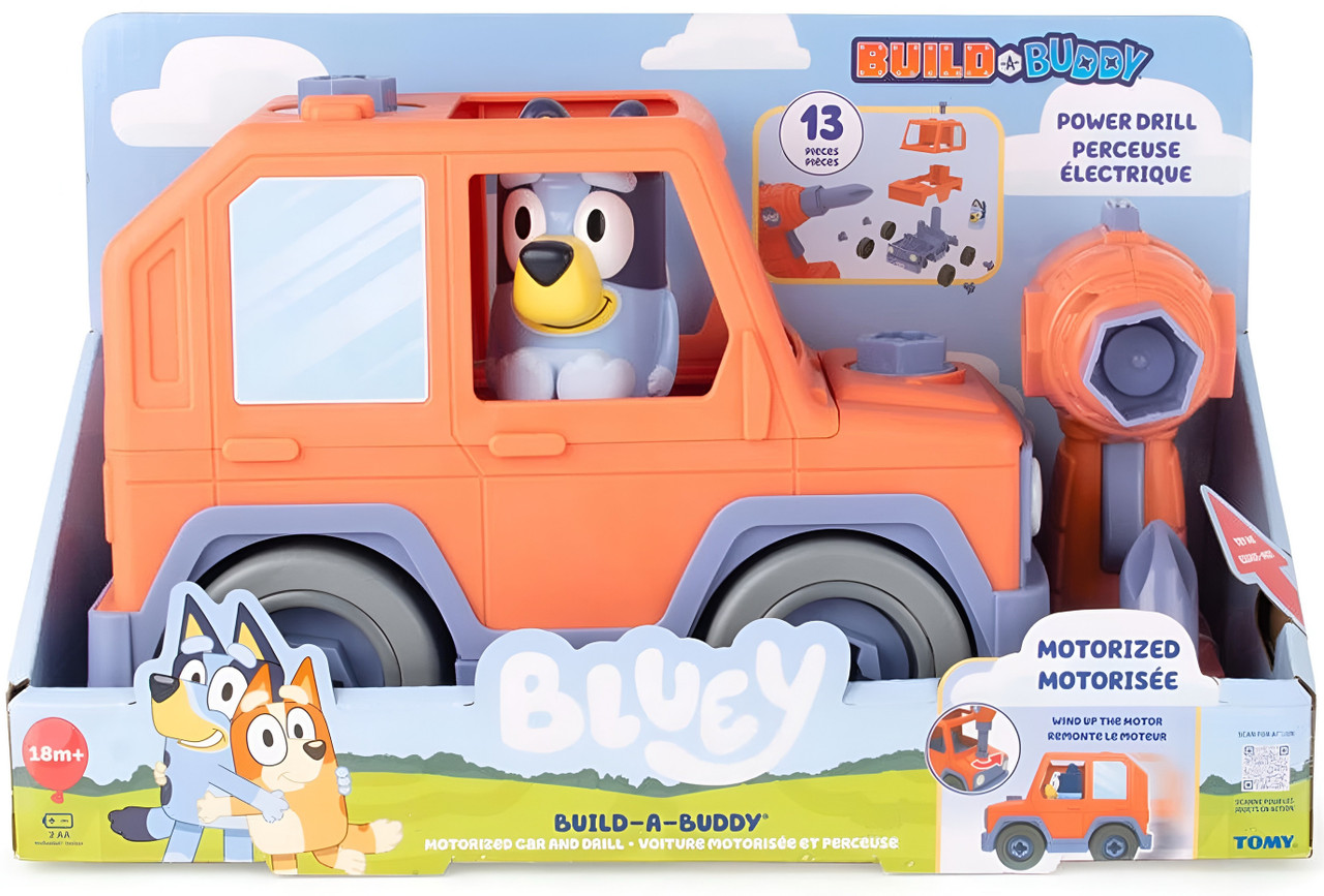 Bluey Build-A-Buddy Motorized Car with Drill