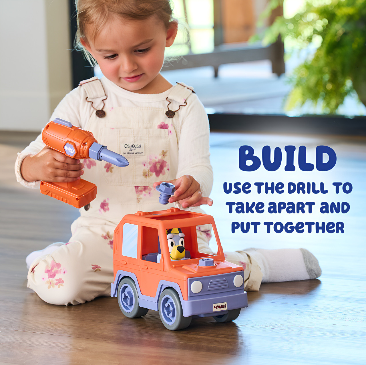 Bluey Build-A-Buddy Motorized Car with Drill