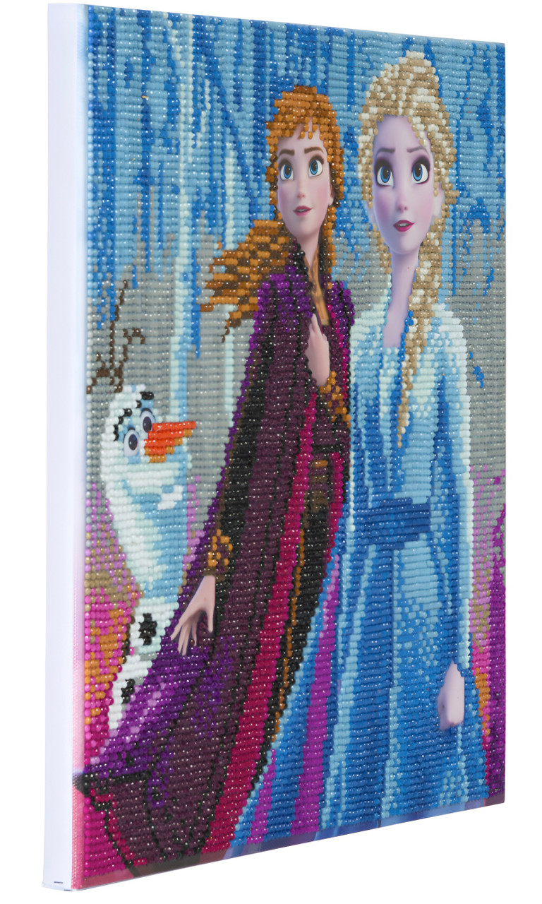 Crystal Art - Elsa Anna & Olaf 30x30cm Kit
