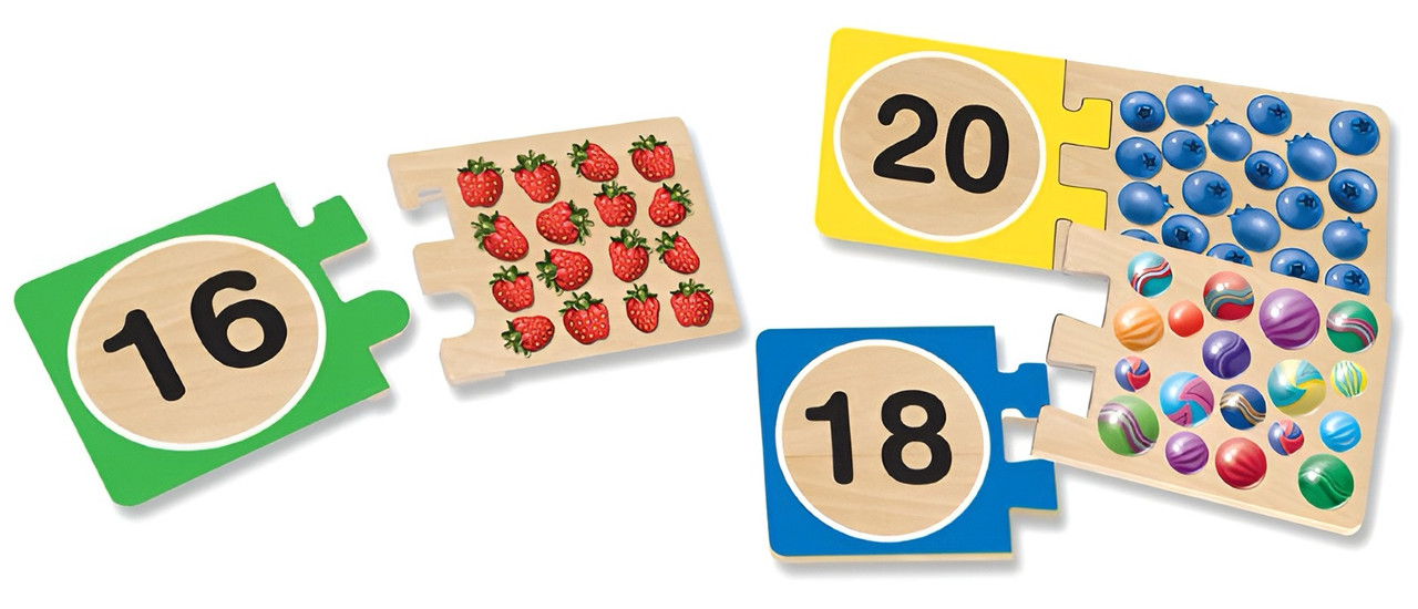 Melissa & Doug - Numbers Wooden Puzzle Cards