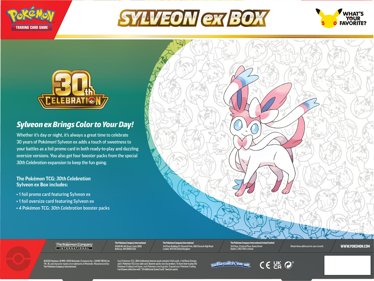 Pokemon TCG 30th Celebration ex Box