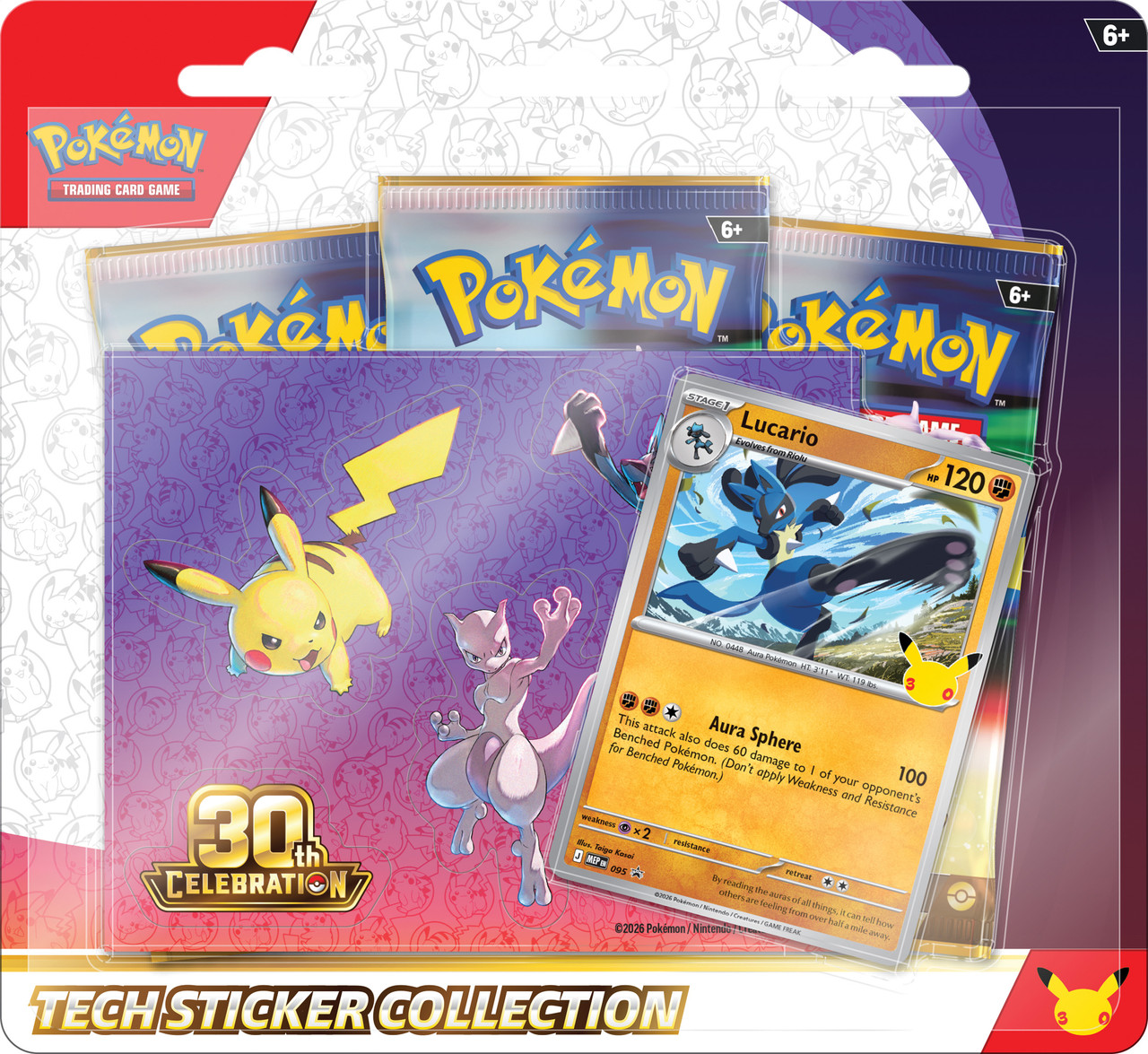 Pokemon TCG 30th Celebration Tech Sticker Blister