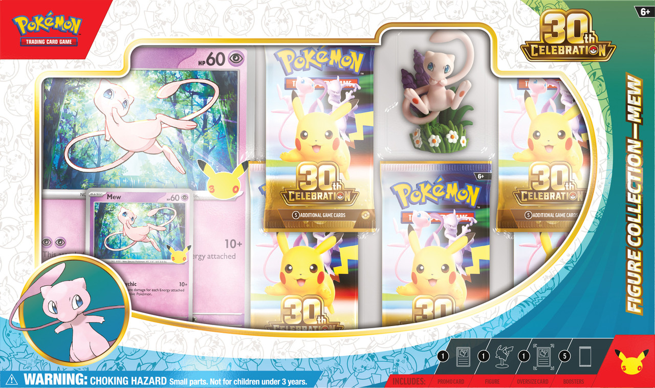 Pokemon TCG 30th Celebration Figure Collection Mew /Mewtwo
