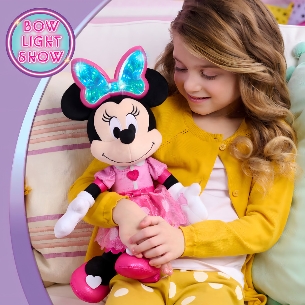 Disney Jr. Colorfinity Minnie Mouse Interactive Plush