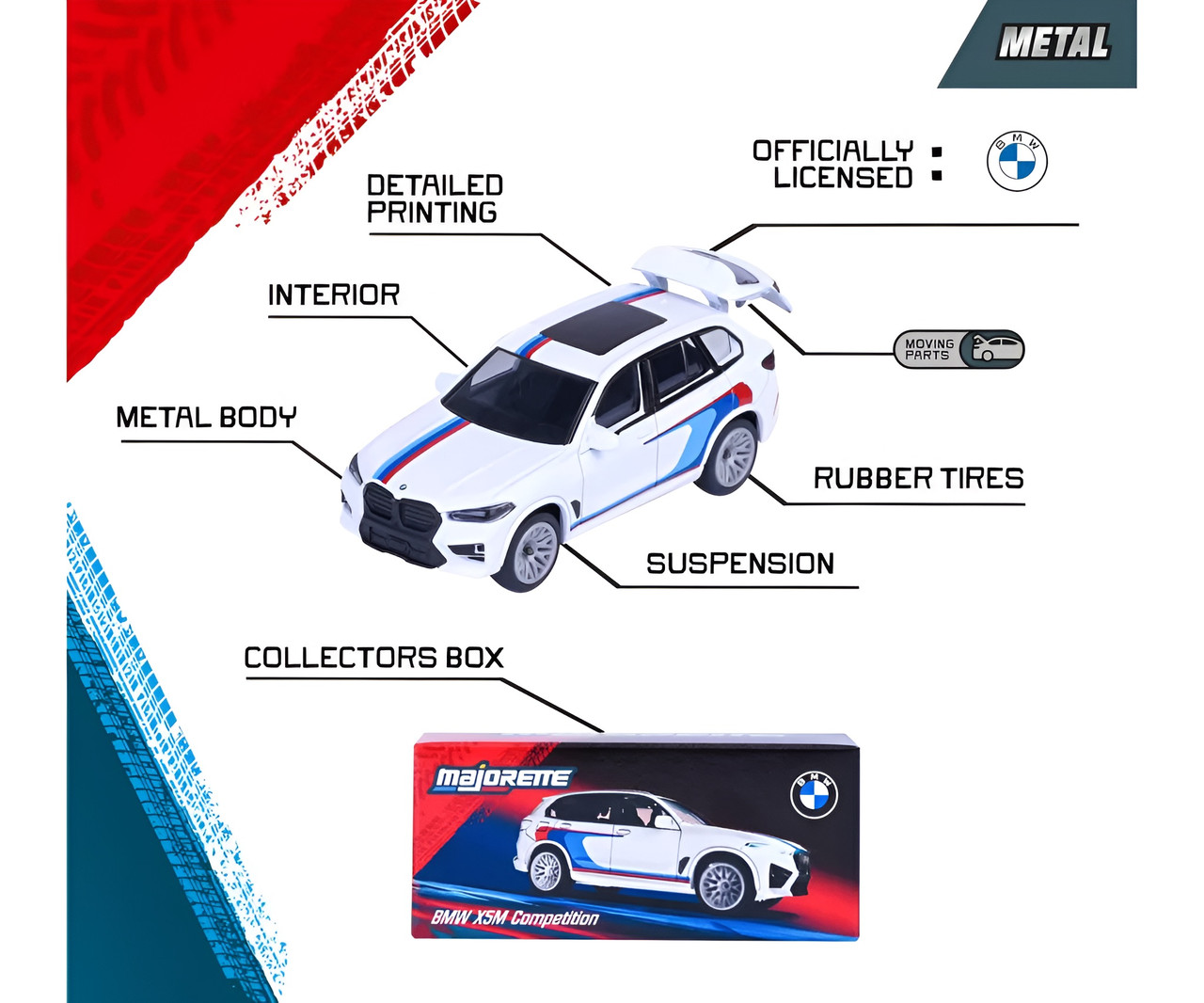 Majorette - 1:64 BMW Deluxe Cars