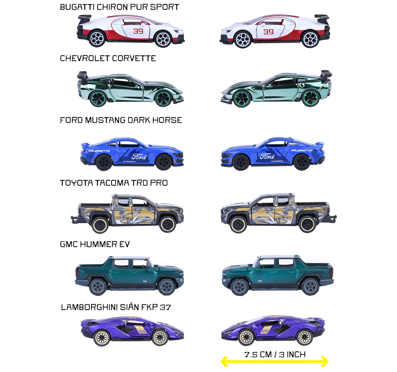 Majorette - Showroom Deluxe Cars