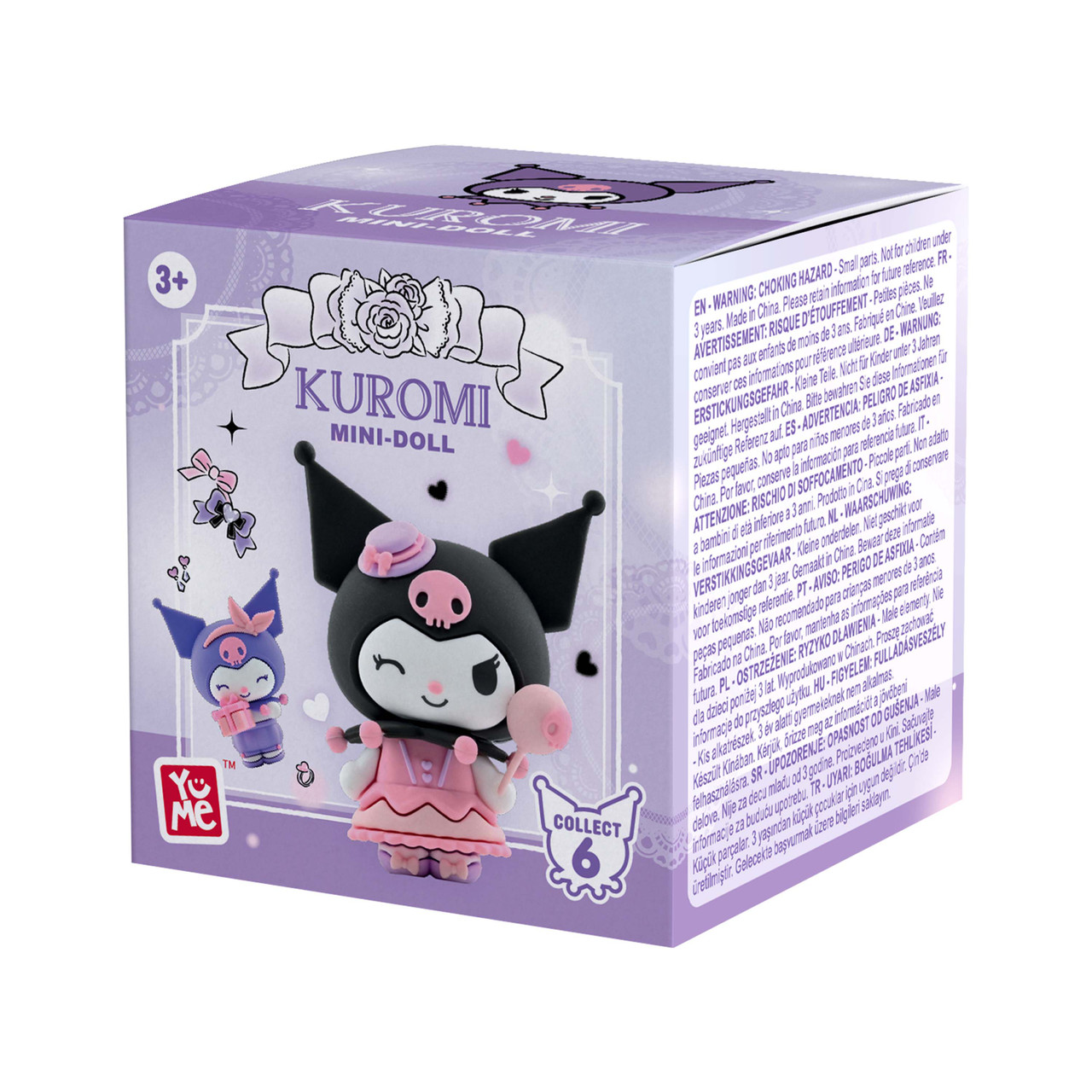 Yume Hello Kitty And Friends Mini-Doll Kuromi 5cm