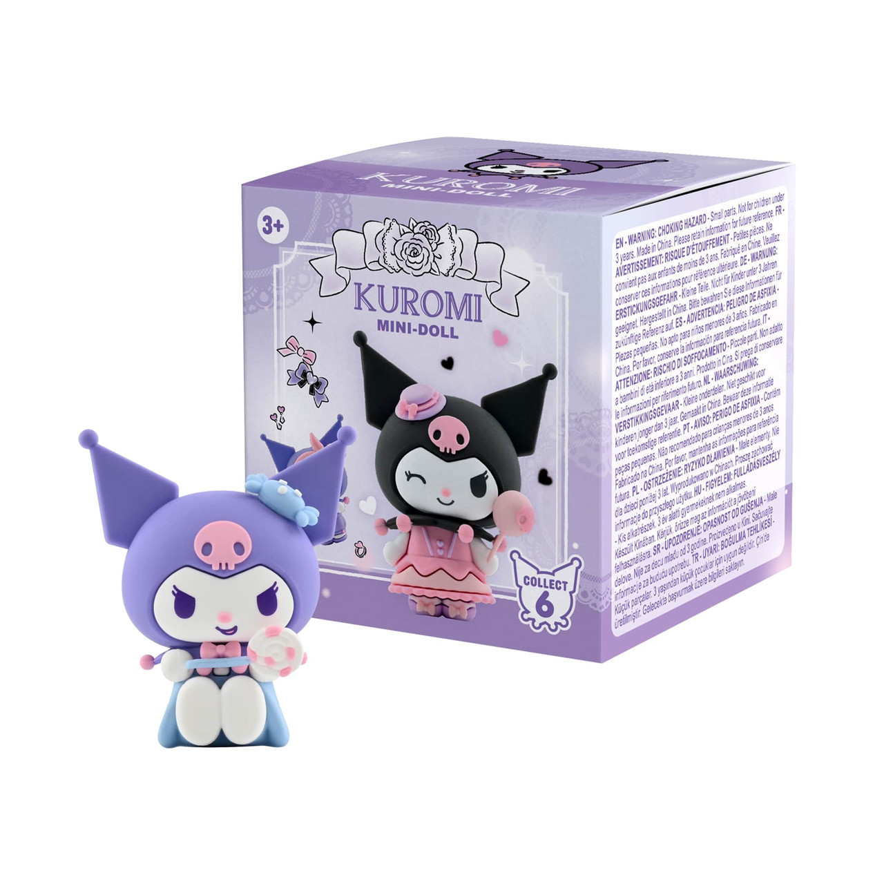 Yume Hello Kitty And Friends Mini-Doll Kuromi 5cm