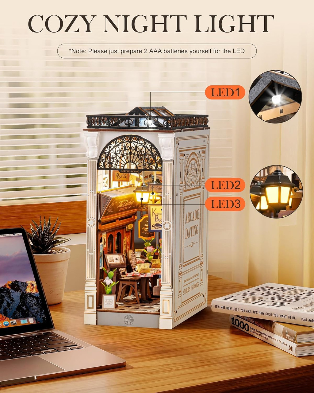 Rolife DIY Book Nook Kit - Arcade Dating