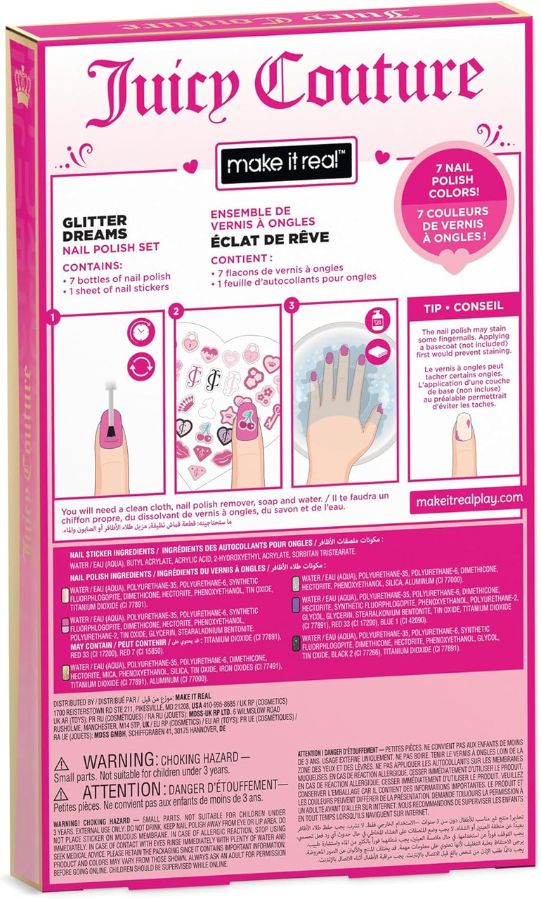Make It Real Juicy Couture Glitter Dreams Nail Polish Set