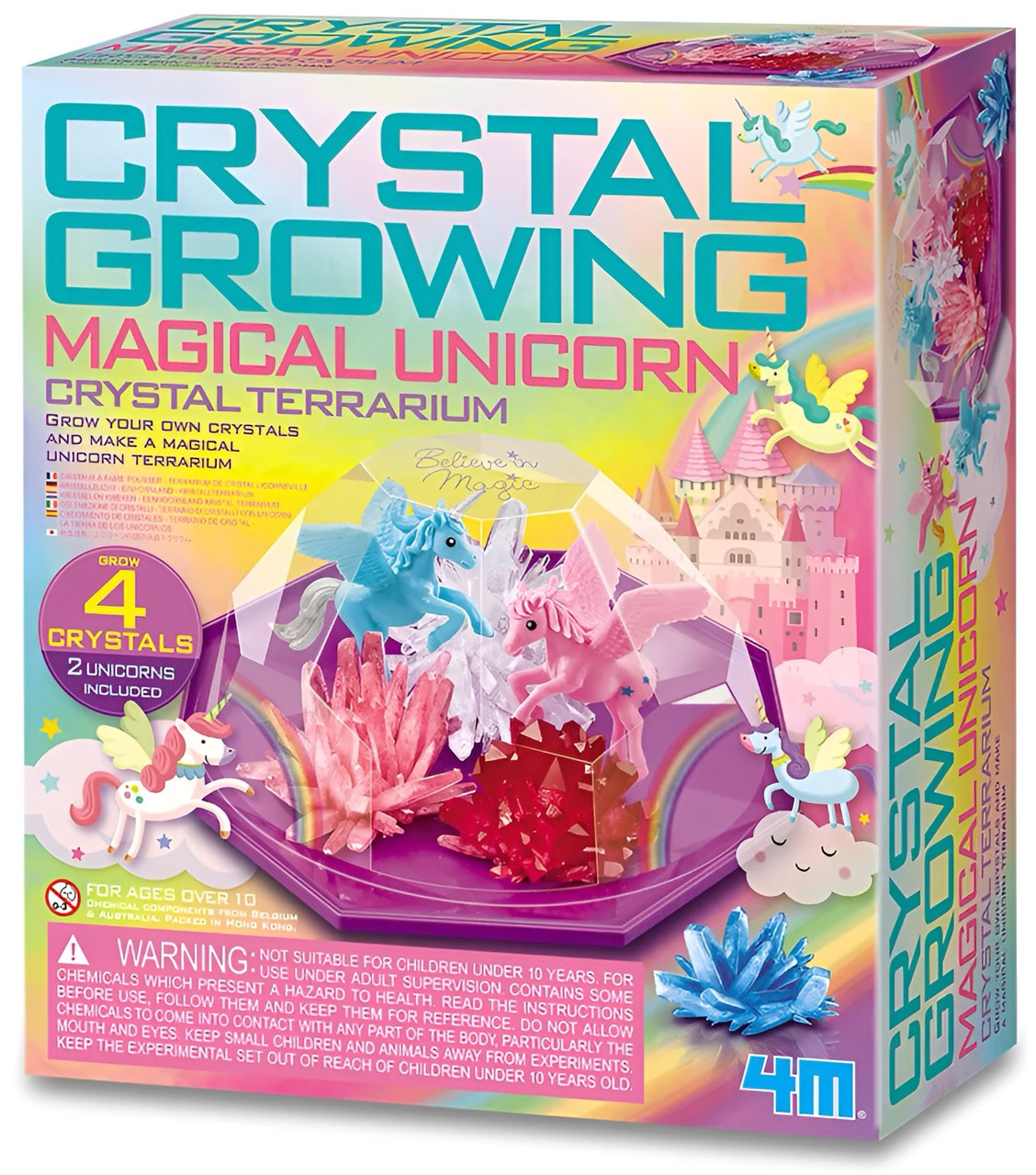 4M Crystal Growing - Magical Unicorn Crystal Terrarium
