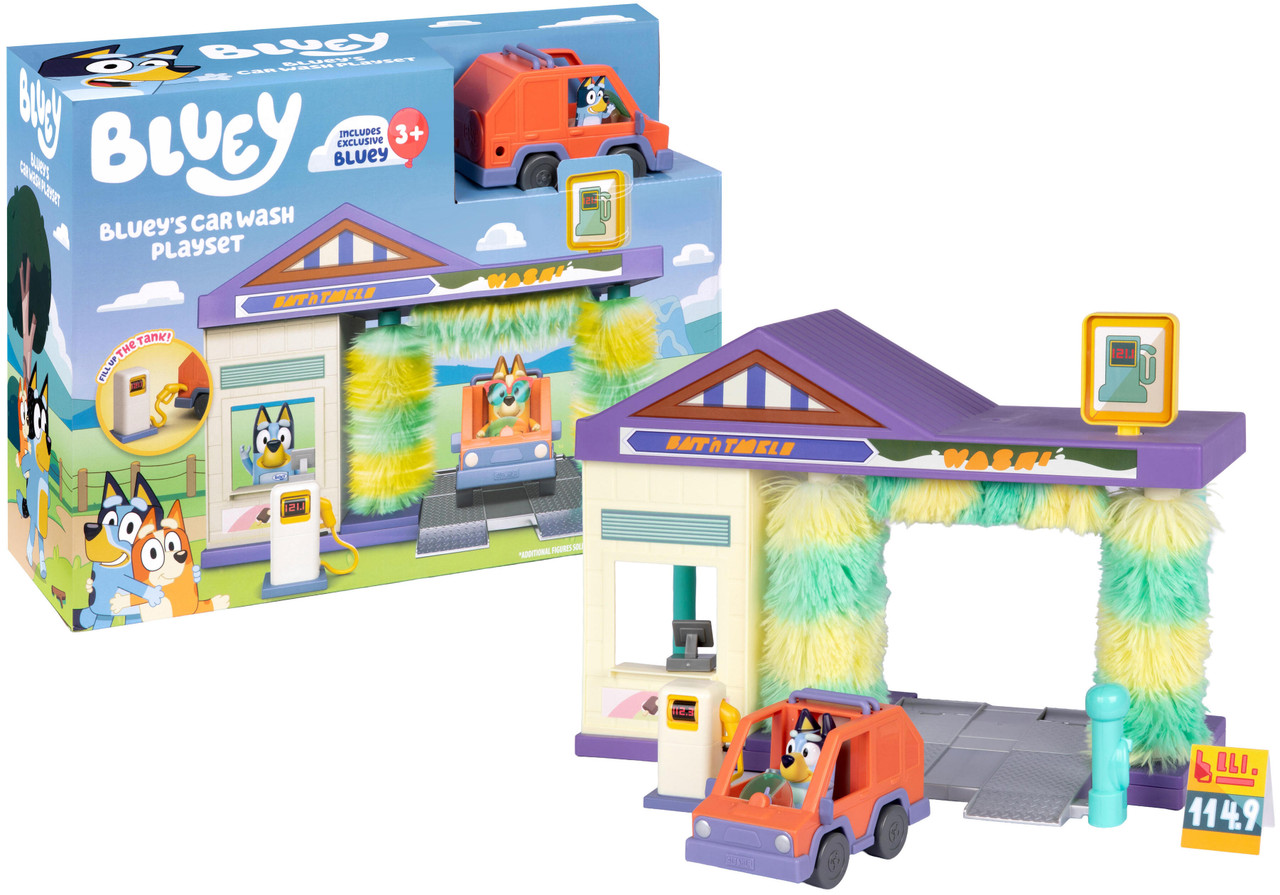 Bluey's Car Wash Playset