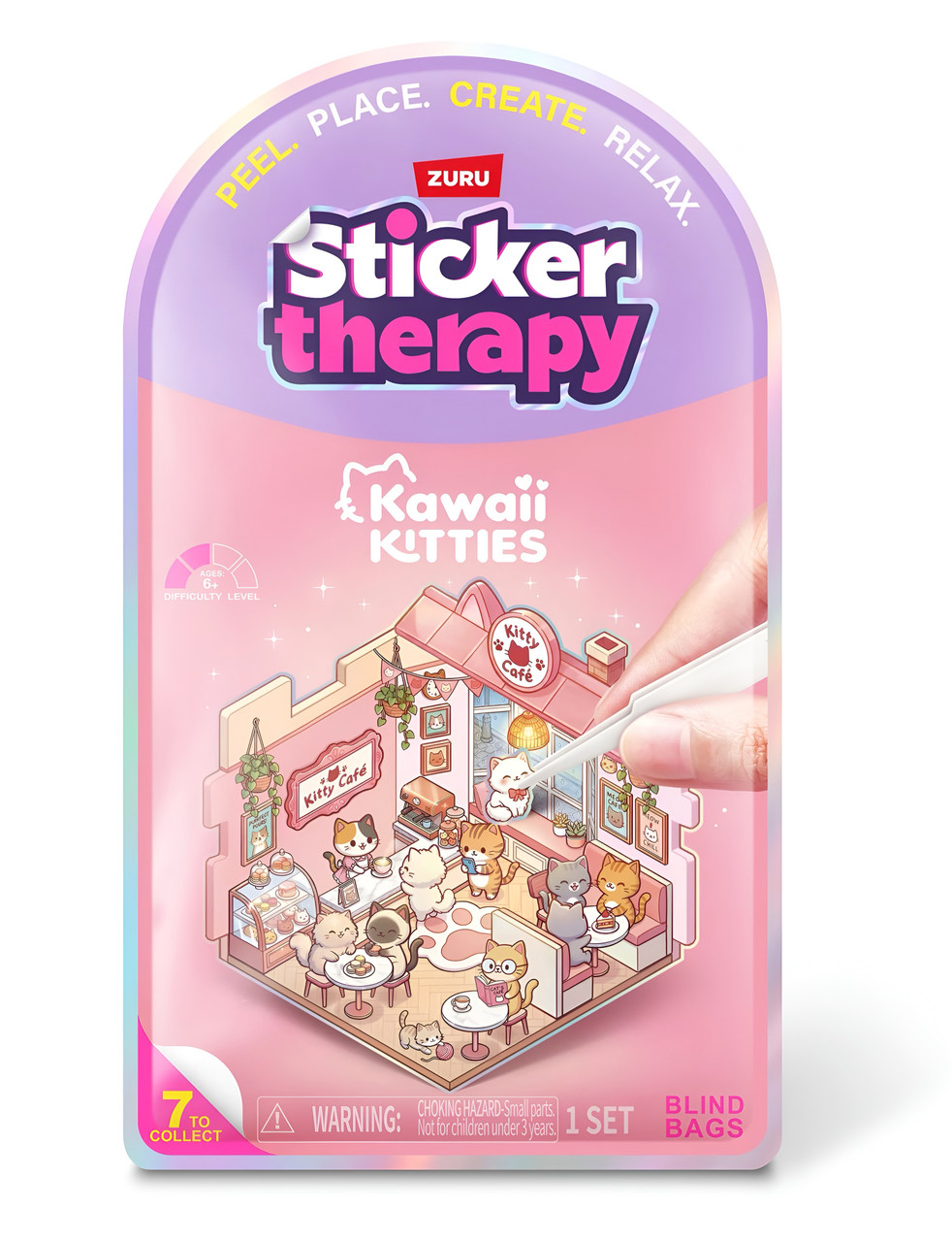 ZURU Sticker Therapy 80 Stickers Kawaii Kitties Series