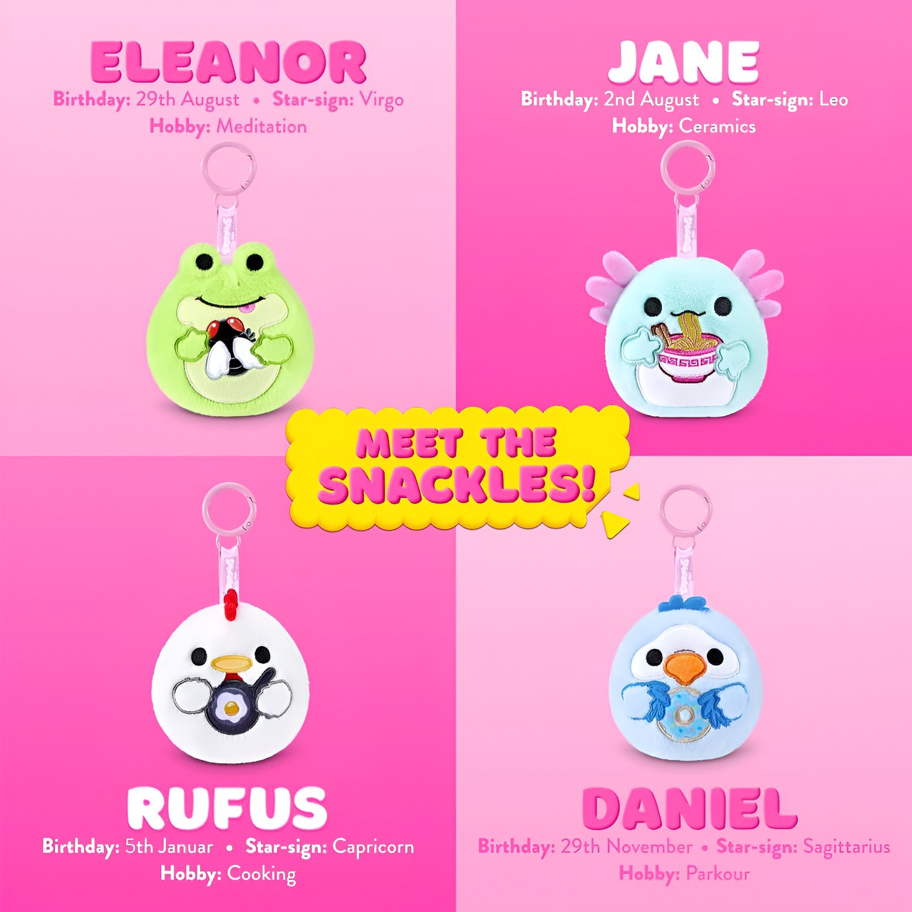 ZURU Snackles Keychains Capsule Series 1