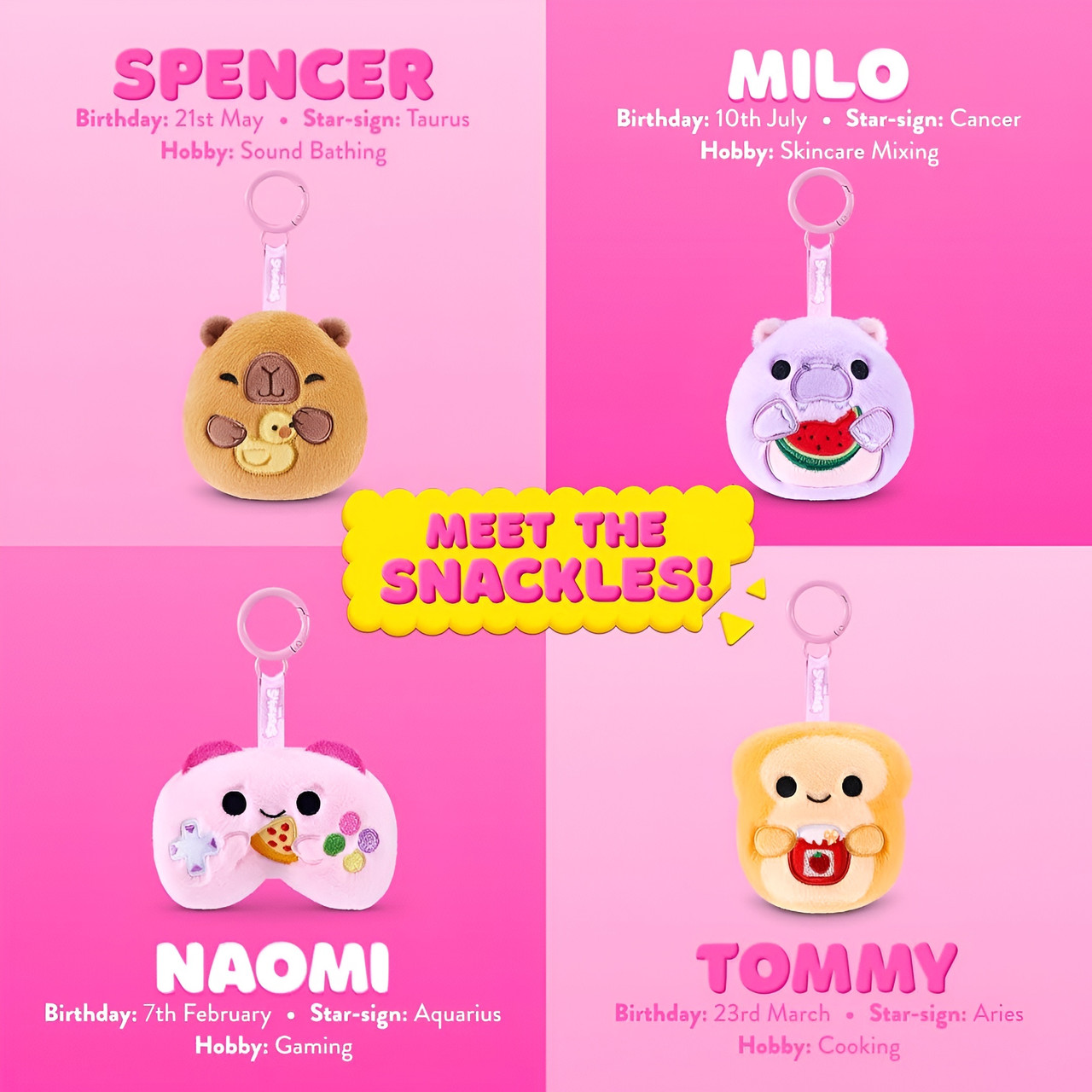 ZURU Snackles Keychains Capsule Series 1
