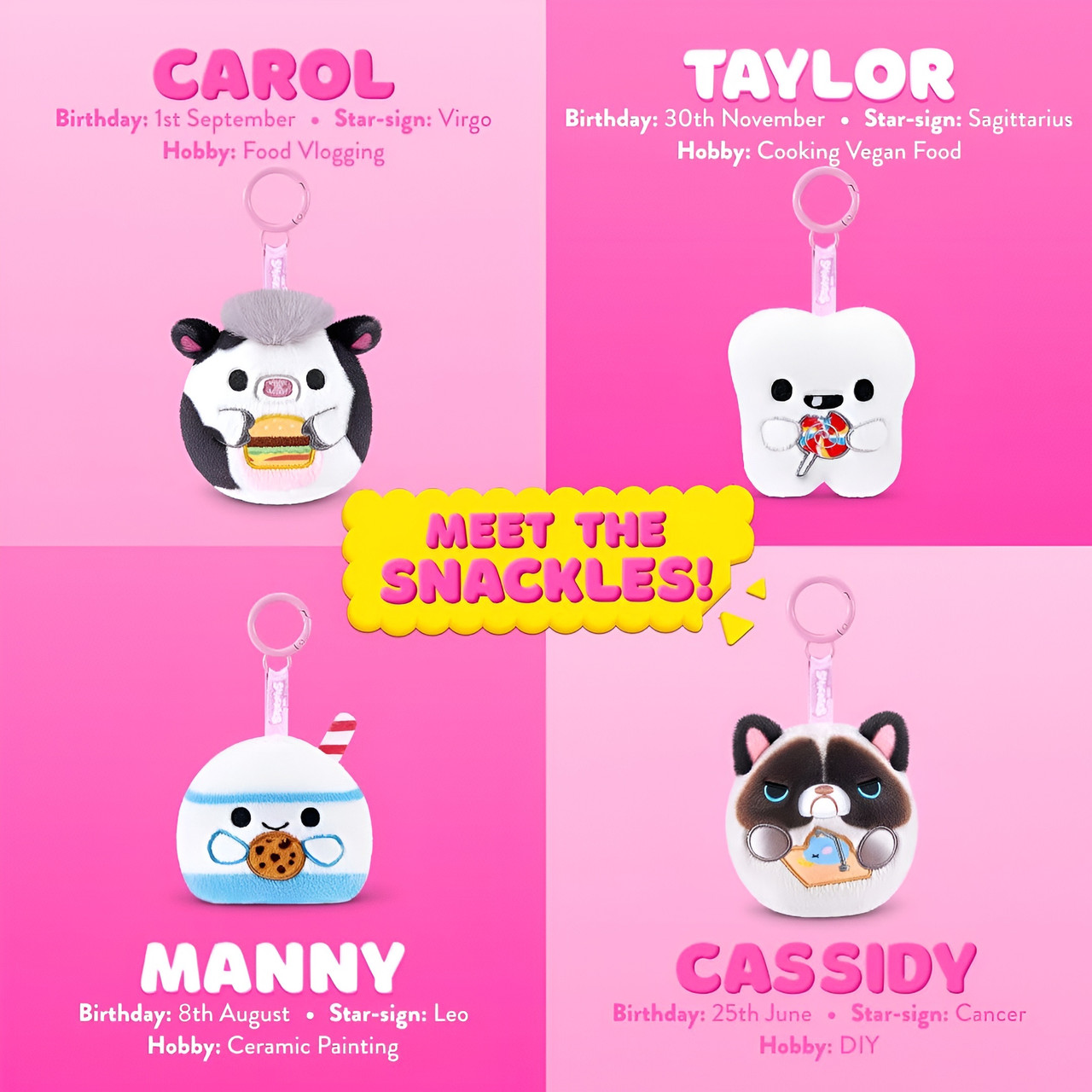 ZURU Snackles Keychains Capsule Series 1