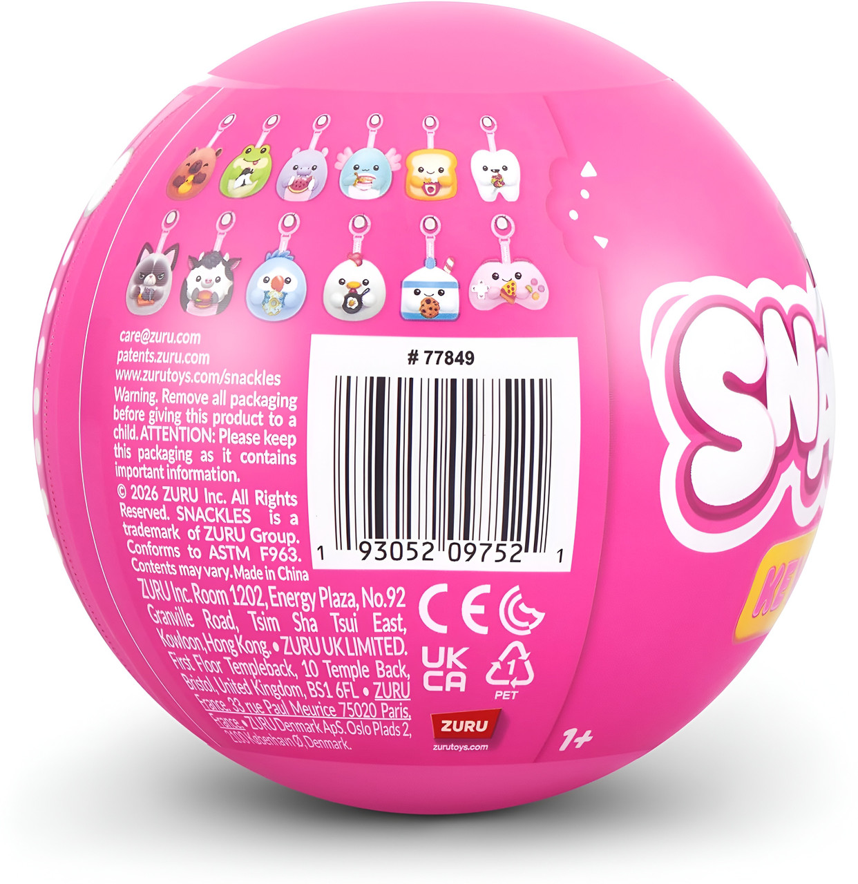 ZURU Snackles Keychains Capsule Series 1