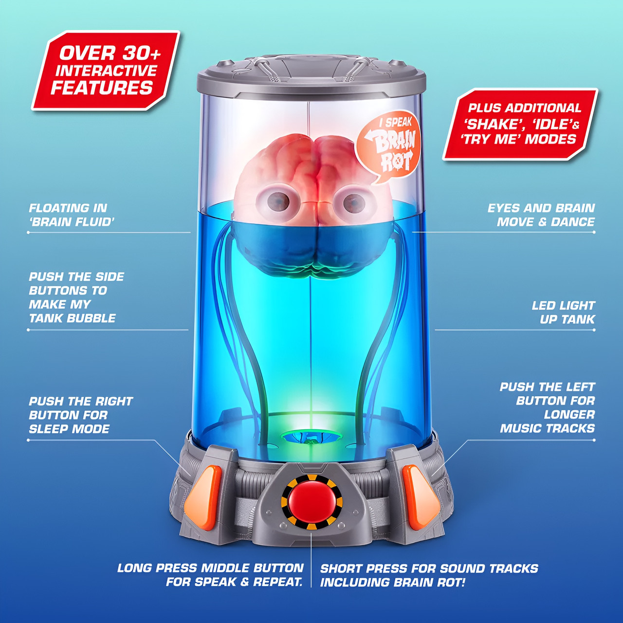 ZURU Robo Alive Brian the Brain Action Figure