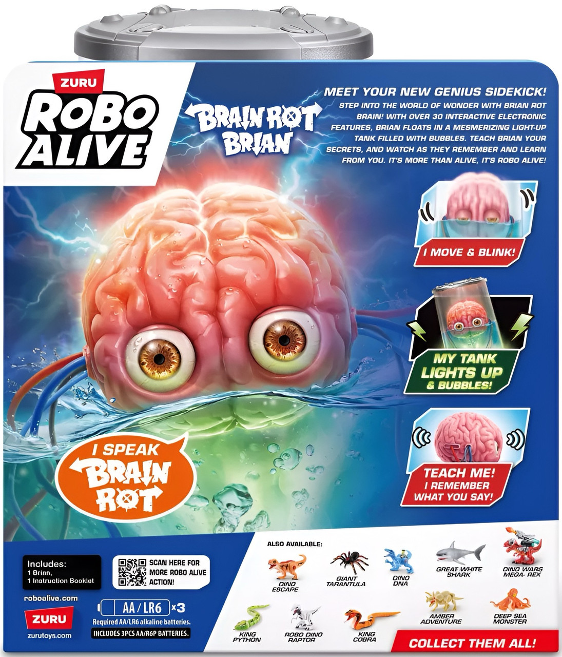 ZURU Robo Alive Brian the Brain Action Figure