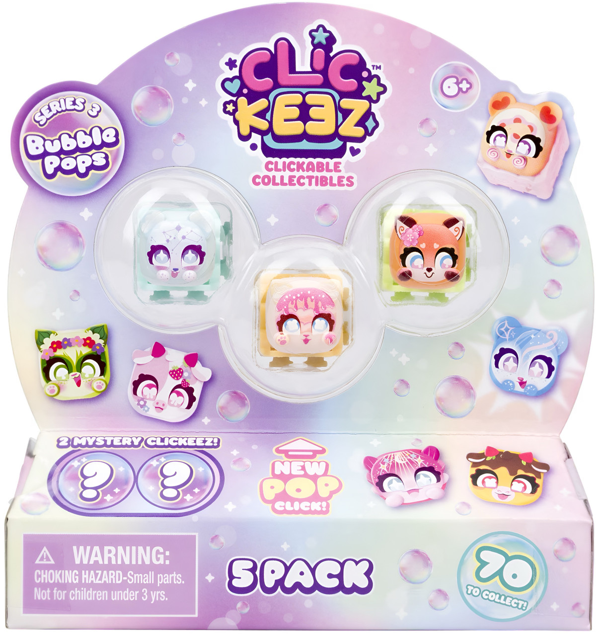 Clickeez Series 3 Bubble Pops - 5 Pack