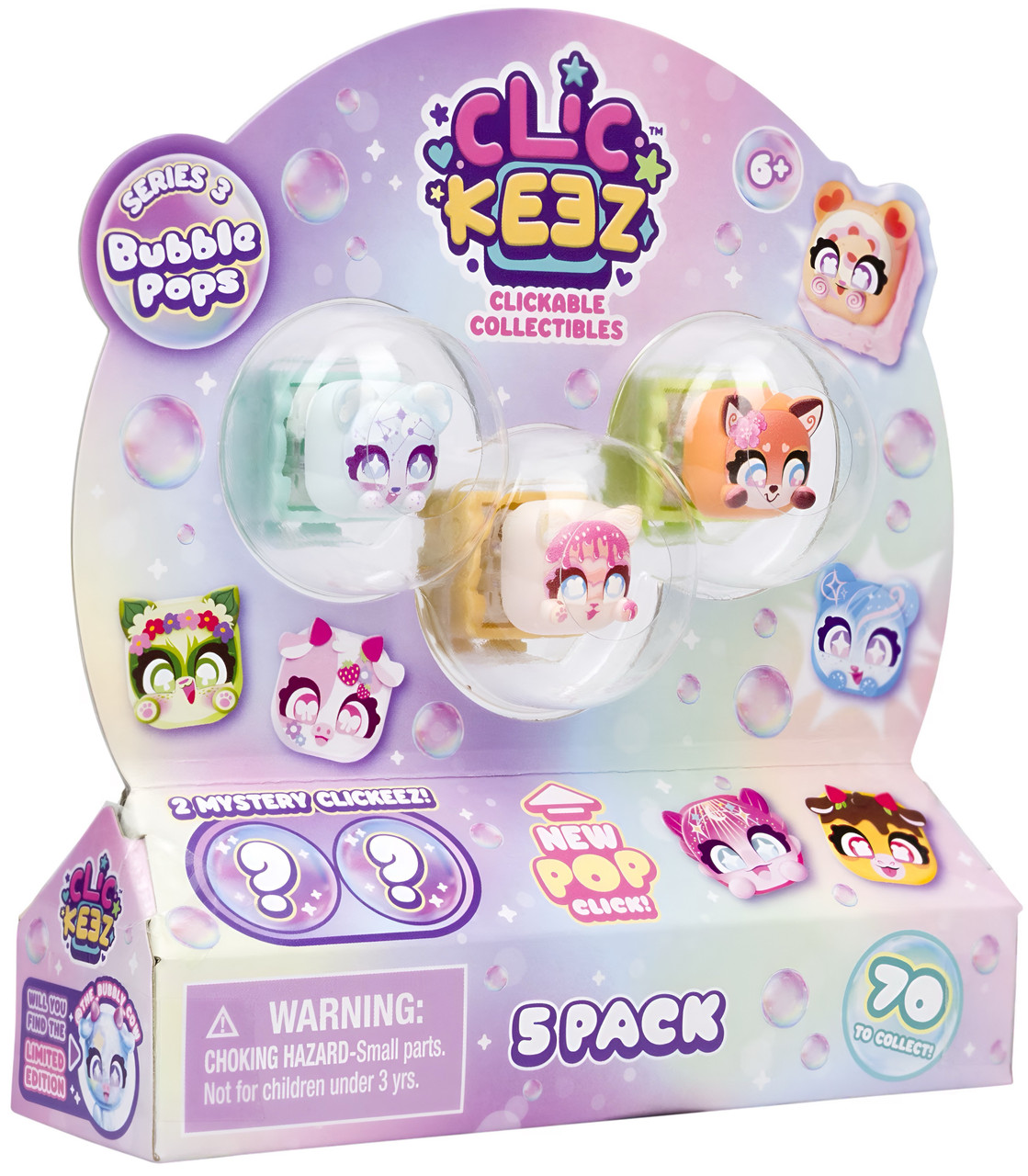 Clickeez Series 3 Bubble Pops - 5 Pack