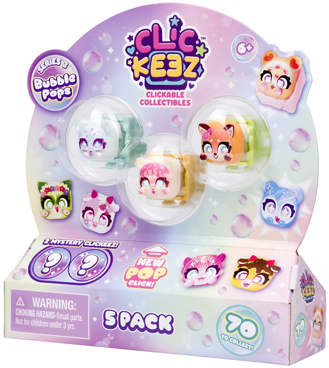Clickeez Series 3 Bubble Pops - 5 Pack